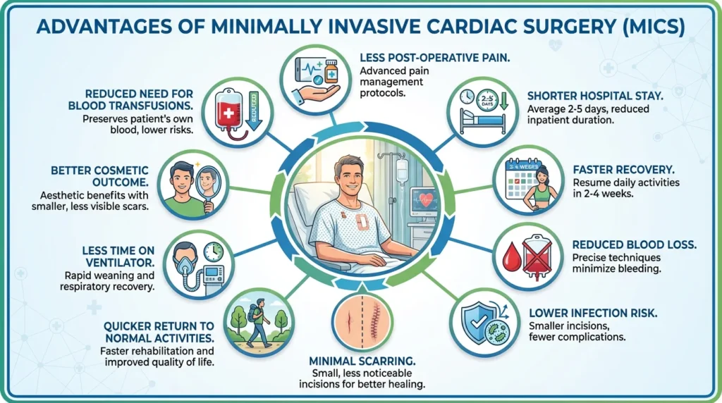 Advantages of Minimally Invasive Cardiac Surgery