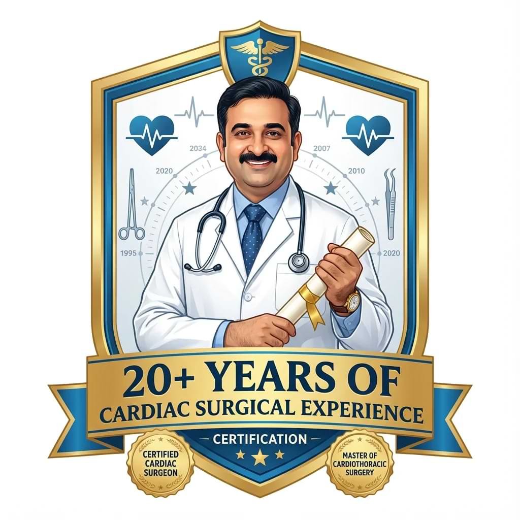 20 years of cardiac surgical experience